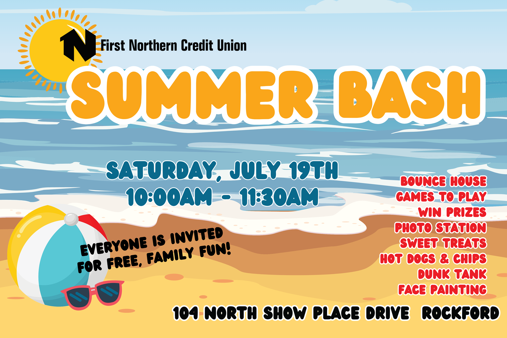 First Northern Credit Union Summer Bash Returns on Saturday, July 19 