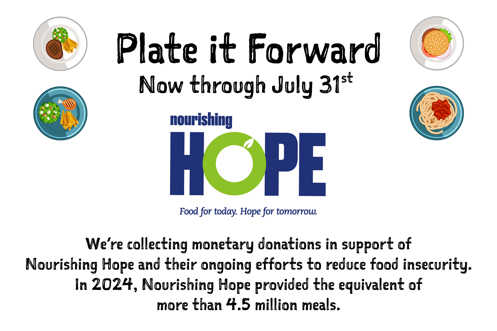 Plate It Forward for Nourishing Hope (Streeterville) 