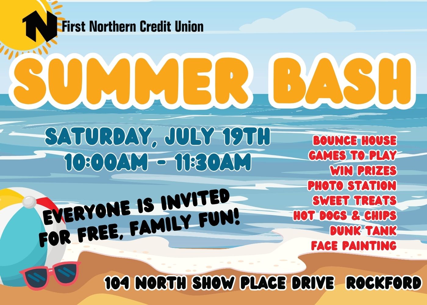 First Northern Credit Union Summer Bash Returns on Saturday, July 19 